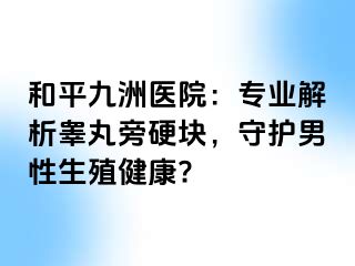 和平九洲医院:专业解析睾丸旁硬块,守护男性生殖健康?